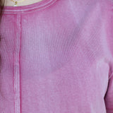 Raw Edge Seam Top