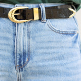 Sleek Crocodile Belt