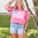 Red, White and Pink America Tee