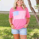 Red, White and Pink America Tee