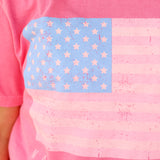 Red, White and Pink America Tee