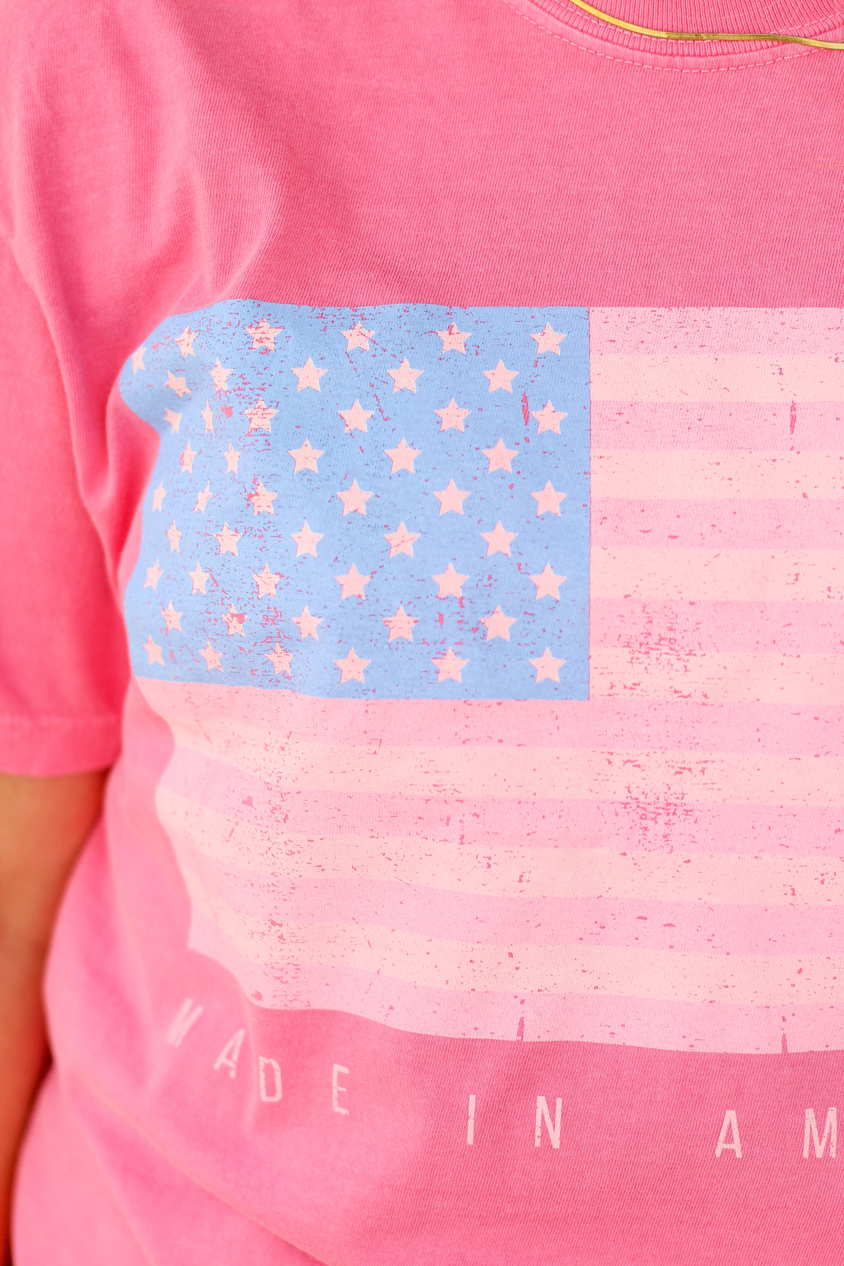 Red, White and Pink America Tee