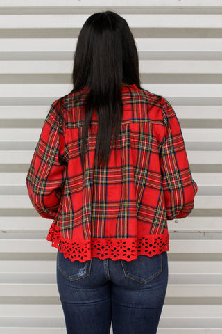 Best Day Ever Plaid Top