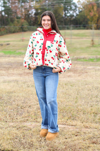 Cherry Fleece Jacket