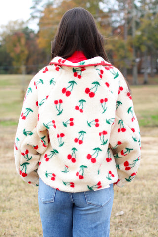 Cherry Fleece Jacket