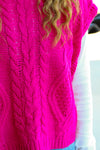 All Girl Sweater-Hot Pink