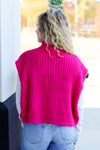 All Girl Sweater-Hot Pink