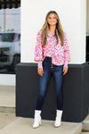 Life Long Leopard Top-Magenta