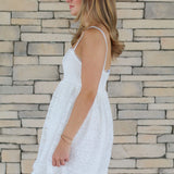 Eyelet Lace Mini Dress