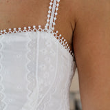 Eyelet Lace Mini Dress