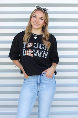 Touchdown Gingham Top