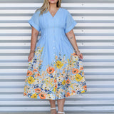 Fade into Florals Midi Dress