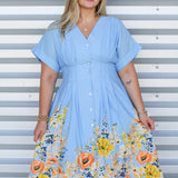 Fade into Florals Midi Dress