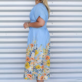 Fade into Florals Midi Dress