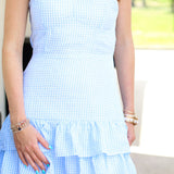 Sweetheart Gingham Mini Dress