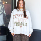 Gift From God Mock Neck Sweatshirt