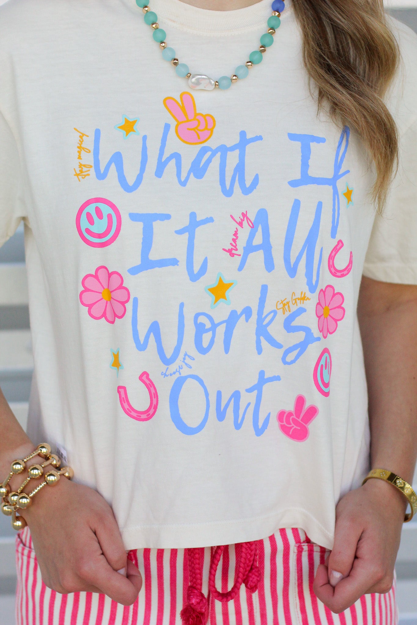 What if it All Works Out Crop Tee
