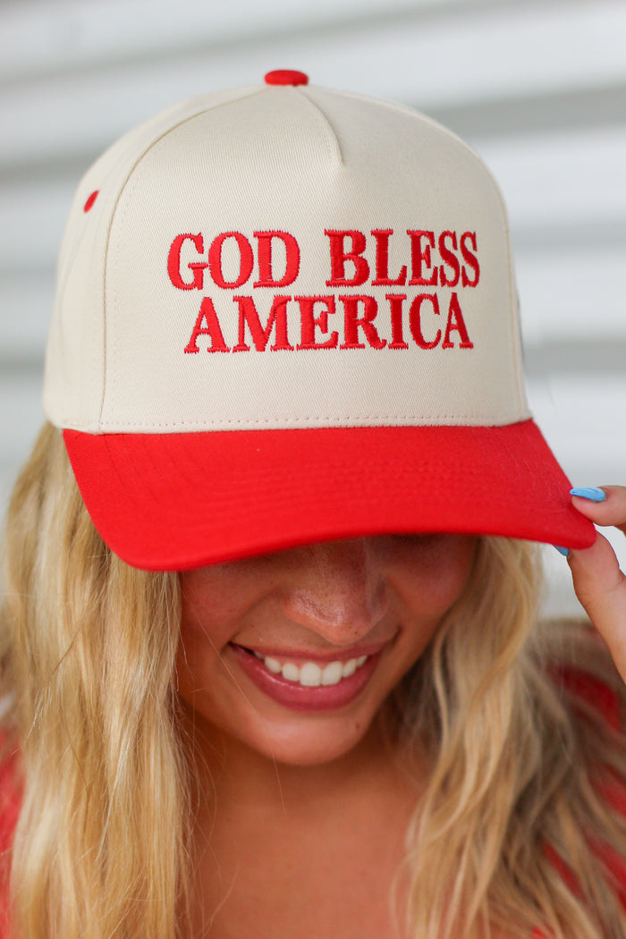 God Bless America Trucker Hat