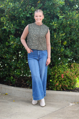 Fall Florals Quilted Vest