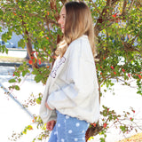 Pray Polka Dot Mock Neck Sweatshirt