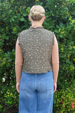 Fall Florals Quilted Vest