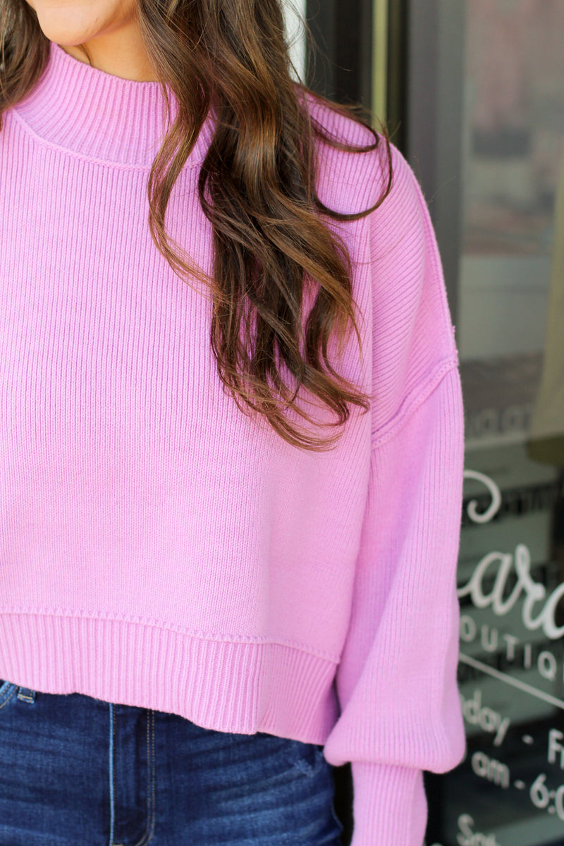 The Perfect Fall Sweater-Lilac