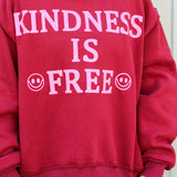 Kindness is Free Reversible Mock Neck Sweatshirt