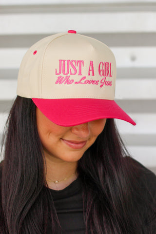 Girl Who Loves Jesus Trucker Hat
