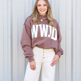 WWJD Reversible Mock Neck Sweatshirt