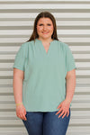 Casual Outing Top-Sage