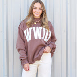 WWJD Reversible Mock Neck Sweatshirt