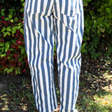 Trendy Stripe Drawstring Jeans