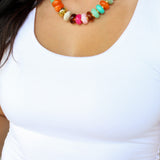 Rachel Resin Beaded Necklace