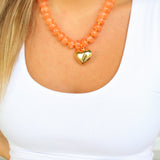 Heidi Heart Beaded Necklace