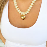 Heidi Heart Beaded Necklace