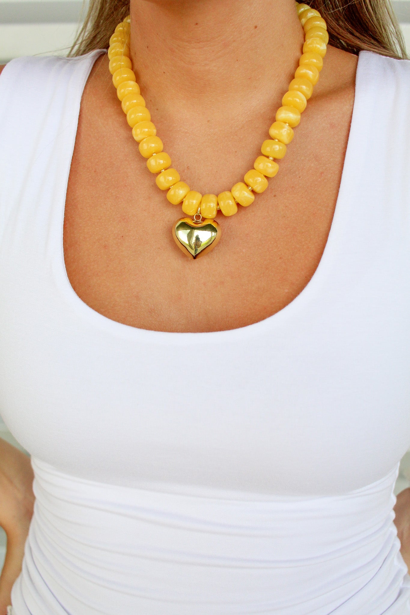Heidi Heart Beaded Necklace