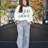 Saved By Grace Mock Neck Sweatshirt