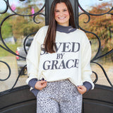 Saved By Grace Mock Neck Sweatshirt