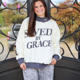 Saved By Grace Mock Neck Sweatshirt