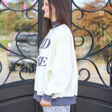 Saved By Grace Mock Neck Sweatshirt