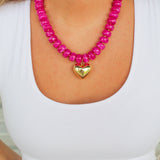Heidi Heart Beaded Necklace