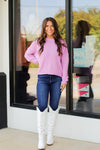 Classic Cutie Sweater-Lilac
