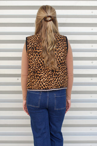 Leopard Quilted Vest