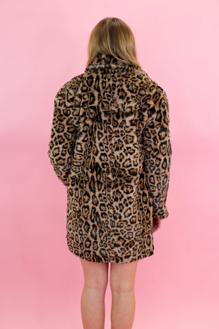 Long Leopard Fur Jacket
