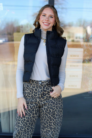 Slim Fit Puffer Vest