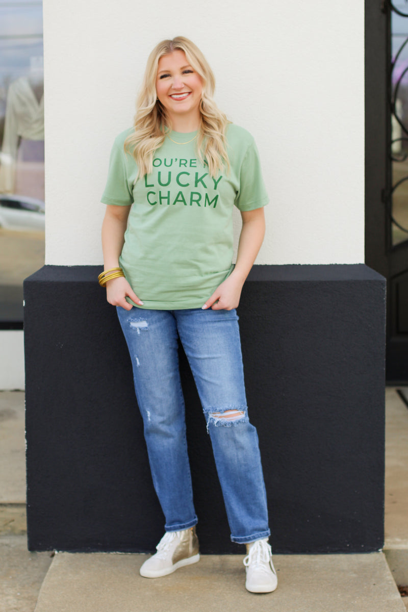 Lucky Charm Tee-Light Green