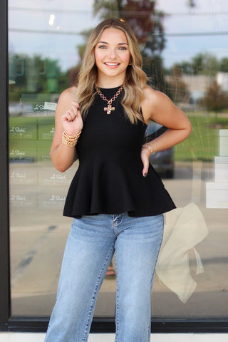 simple peplum top