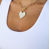 Haley Heart Toggle Necklace