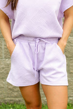 Trendy Tina Shorts-Lavender