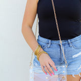 Gameday Purse-Clear/Gold
